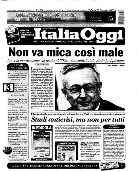 Italia oggi : quotidiano di economia finanza e politica